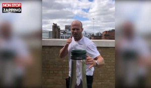 Bottle Cap Challenge : Jason Statham dévisse une bouteille avec un coup de pied (Vidéo) 