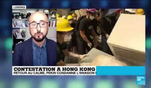 Hong Kong : Les manifestants parfois en désaccord avec "l'attitude radicale" de certains groupes
