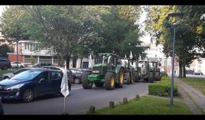 Manifestation surprise des agriculteurs à Arras