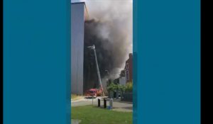 Important incendie chez AB Inbev à Jupille ce 29 juillet 2019