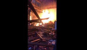 Incendie dans un hangar désaffecté à Coudekerque-Branche