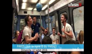 Euro 2016 : les supporteurs s'échauffent dans le métro
