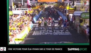 Zap Sport du 10 juillet 2019 : Élia Viviani remporte sa première victoire sur le tour de France