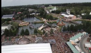 Le festival Tomorrowland vu du ciel