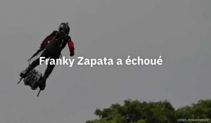 Franky Zapata échoue dans sa traversée de la Manche en Flyboard