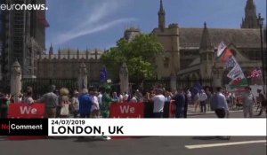 Manifestations à Londres après l'élection de Boris Johnson