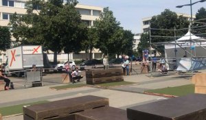 Caen. Du Parkour pour l'inauguration du tram !