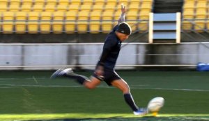 L'équipe de rugby sud-africaine s'entraîne avant le match contre les All Blacks