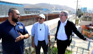 A la frontière mexicaine, Mélenchon dénonce les murs "barbares"