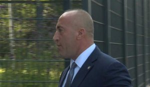 L'ex-Premier ministre kosovar Haradinaj arrive au tribunal spécial pour le Kosovo