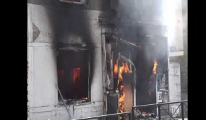 À Nantes, quartier Sainte-Thérèse, un squat entièrement détruit par un incendie