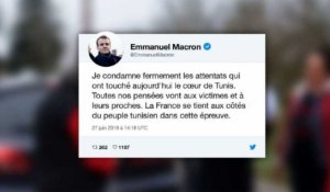Macron "condamne fermement" les attentats de Tunis (Tweet)
