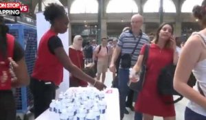 Canicule : la SNCF distribue des bouteilles d'eau aux usagers des transports (vidéo)