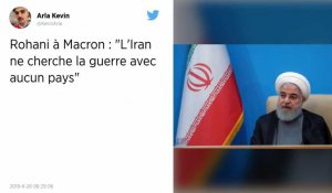 « L'Iran ne cherche la guerre avec aucun pays », promet Hassan Rohani à Emmanuel Macron