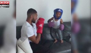 Boxeurs de père en fils : Tony Yoka s'entraîne avec son petit garçon (vidéo) 