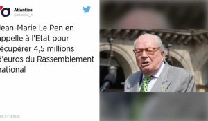 Jean-Marie Le Pen sollicite l'État pour récupérer 4,5 millions d'euros versés au RN