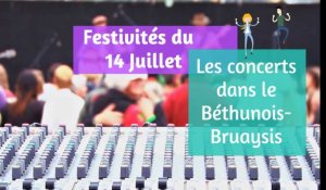 Les concerts du 14 Juillet dans le Béthunois-Bruaysis