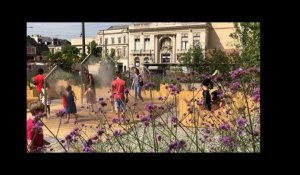 Le Mans. Jardin éphémère place de la République