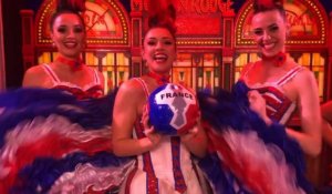 Mondial-2019: les danseuses du "Moulin Rouge" avec les Bleues !