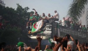 Algérie/CAN 2019: les champions acclamés par une immense foule