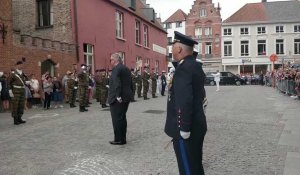 Le prince Laurent au Te Deum à Bruges 