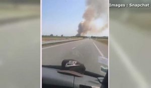 Plus de 300 hectares en proie aux flammes près de  Saint-Crépin-Ibouvillers