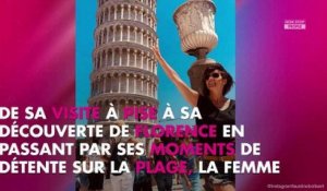 Faustine Bollaert : sexy en maillot de bain, elle s'éclate en Italie