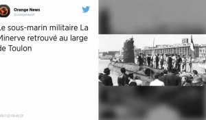 Le sous-marin La Minerve, disparu il y a 50 ans avec 52 hommes à bord, a été retrouvé au large de Toulon
