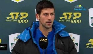 Rolex Paris Masters 2019 -  Novak Djokovic is sick : "My health is not there"
