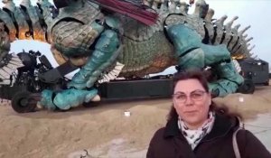 "Venez tous à Calais pour voir le Dragon"