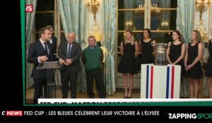 Zap sport du 13 novembre - Fed Cup : Les Bleues célèbrent leur victoire à l'Elysée (vidéo)