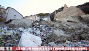 Les Mées : un immense rocher s'effondre sur des habitations