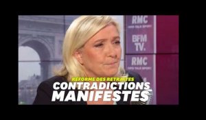 Quand Marine Le Pen manifeste ses contradictions