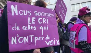 Marche contre les violences faites aux femmes à Boulogne-sur-Mer 