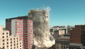 Un bâtiment emblématique de Johannesburg démoli