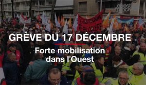 Grève du 17 décembre. Une forte mobilisation dans l'Ouest