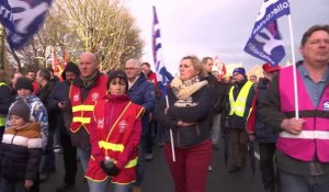 Nouvelle mobilisation à Calais contre le projet de réforme des retraites