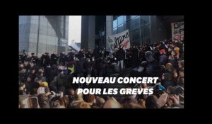 Nouveau concert en plein air de l&#39;Opéra de Paris contre la réforme des retraites
