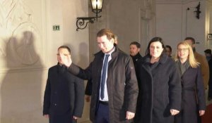 Autriche: arrivée de Kurz et du dirigeants des Verts pour négocier une coalition