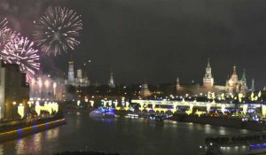 Moscou fête l'année 2020 avec des feux d'artifice