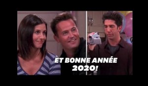 Dans &quot;Friends&quot;, Ross et Rachel avaient enregistré un message à regarder en 2020
