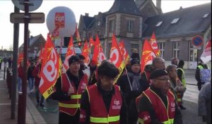 Manifestation à Beauvais contre la réforme des retraites