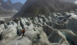 Vu du ciel: le Mont-Blanc, victime du réchauffement