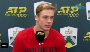 Rolex Paris Masters 2019 - Denis Shapovalov : "The road ahead is still long and arduous"