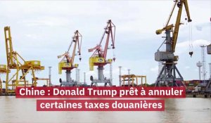 Chine : Donald Trump prêt à annuler certaines taxes douanières