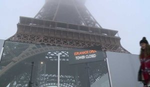 Grèves: la Tour Eiffel fermée au public