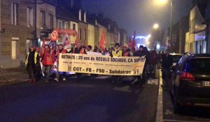 La CFE-CGC présente dans le cortège la manifestation du 5 décembre 