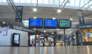 Grève SNCF: la gare de Rennes désertée