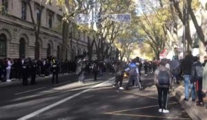 Tensions entre les lycéens du lycée Daudet à Nîmes et les forces de l'ordre