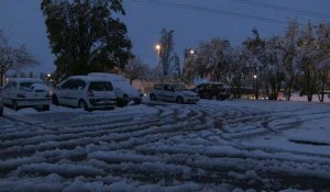 Abondantes chutes de neige à Saint-Etienne